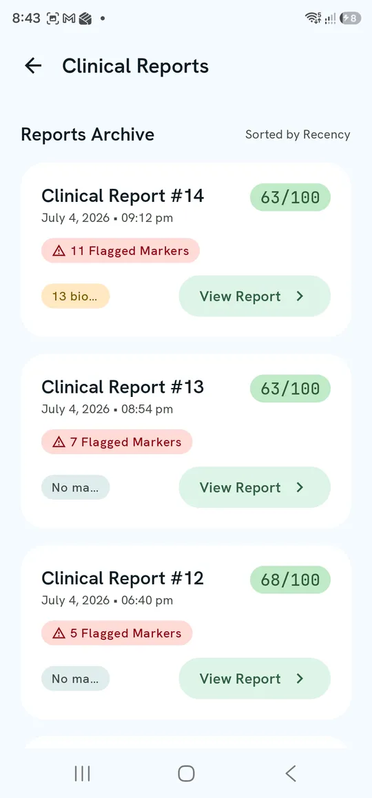 Clinical Reports — Reports Archive