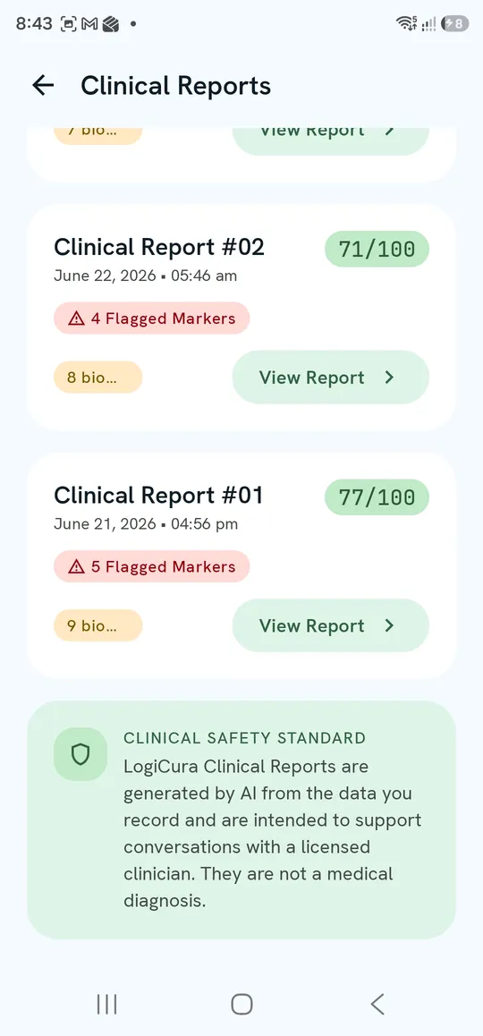 Clinical Reports — end of the archive and the Clinical Safety Standard note